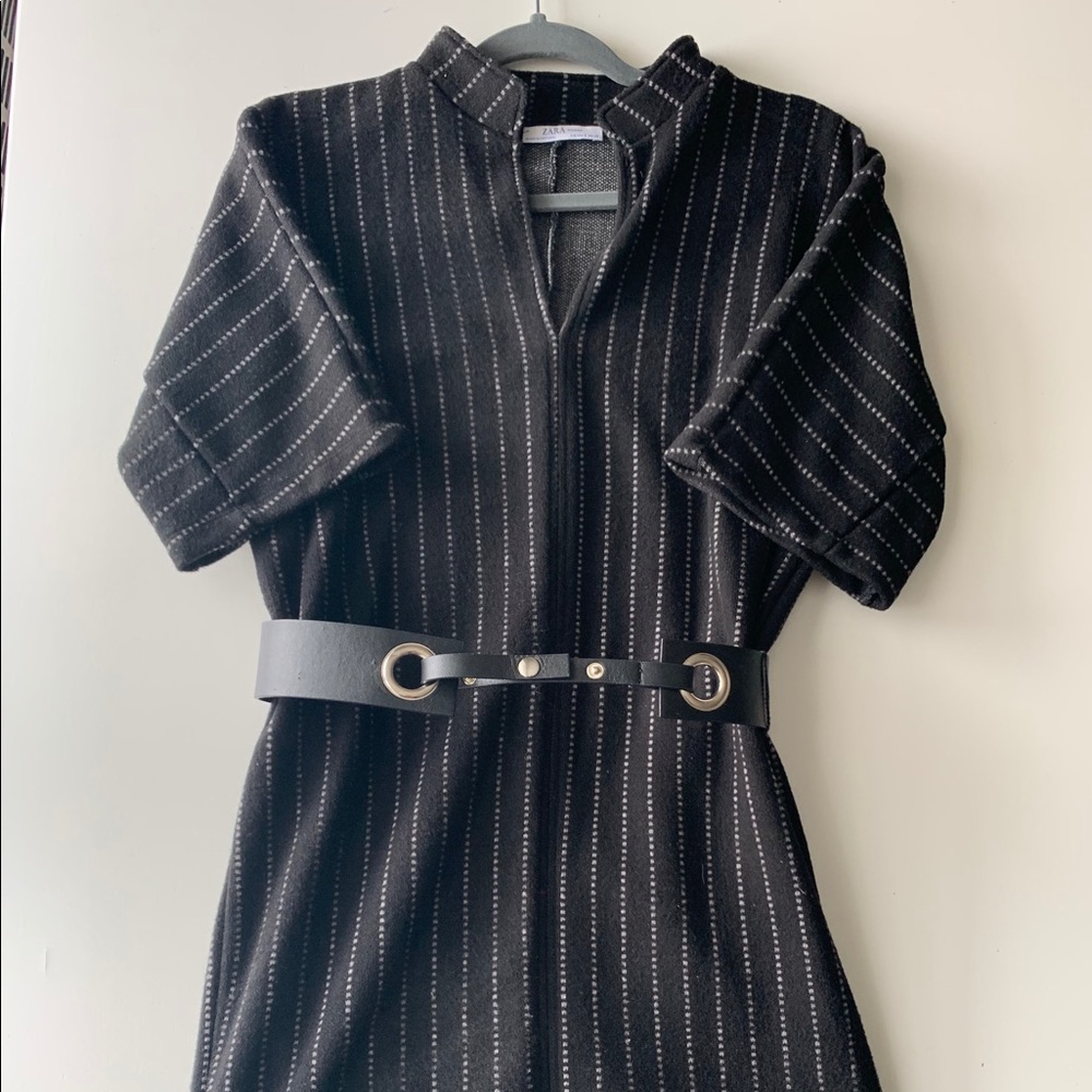 Warm belted dress